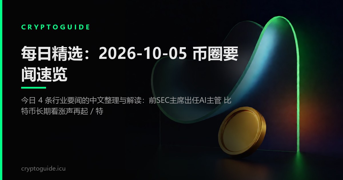 每日精选：2026-10-05 币圈要闻速览