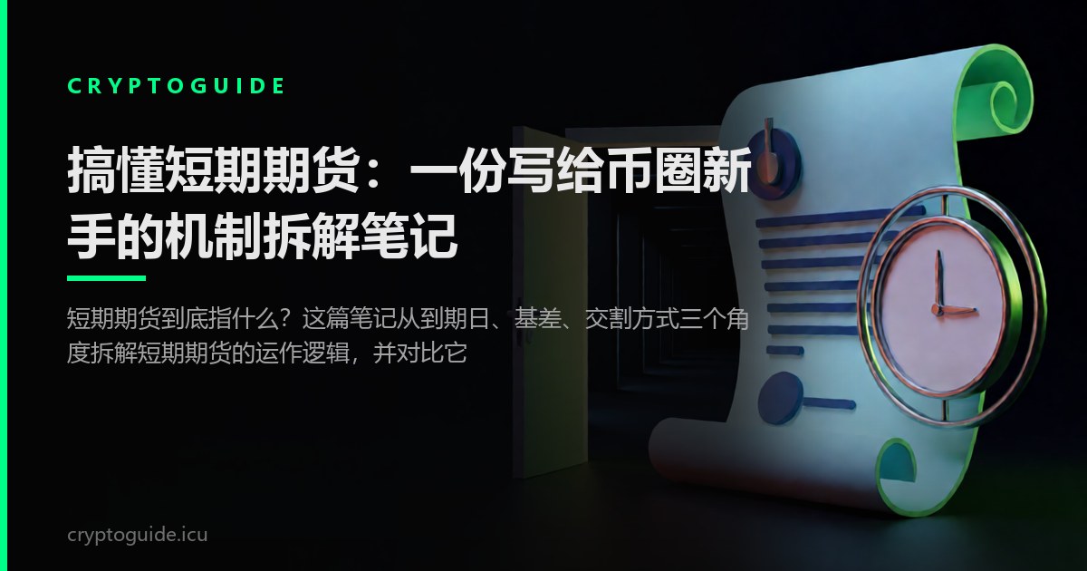 搞懂短期期货：一份写给币圈新手的机制拆解笔记