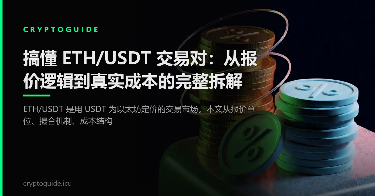 搞懂 ETH/USDT 交易对：从报价逻辑到真实成本的完整拆解