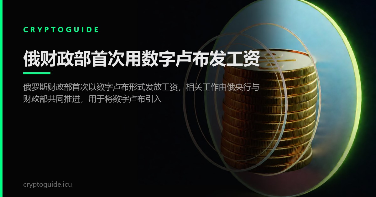 俄财政部首次用数字卢布发工资
